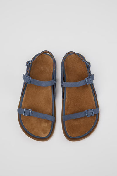 Camper - Walking Sandal in Blue Suede