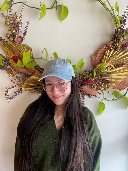 Intentionally Blank - FUN MOM Ball Cap in Light Denim