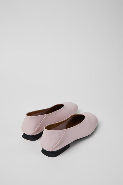 Camper - Ballerina Flat in Blush Pink Leather