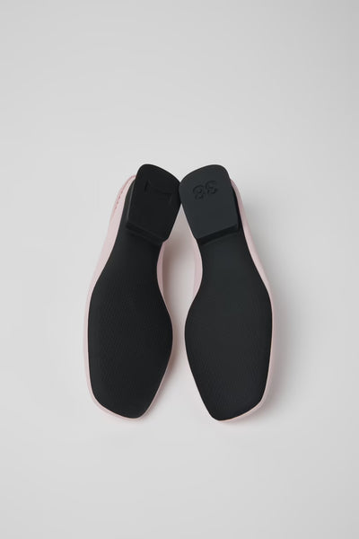 Camper - Ballerina Flat in Blush Pink Leather