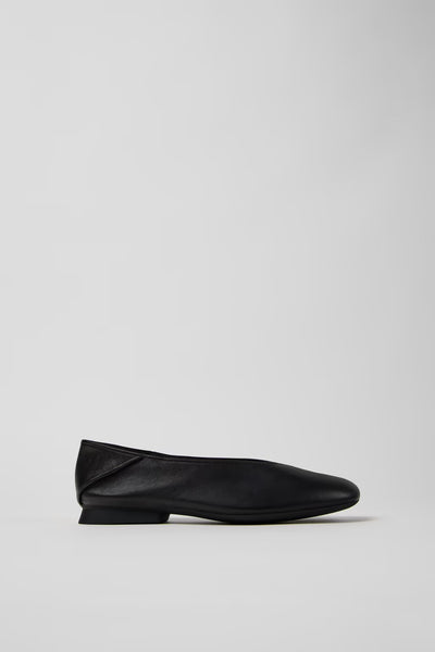Camper - Ballerina Flat in Black Leather