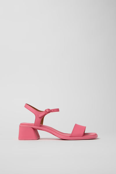 Camper -  Heeled Sandal in Pink Leather