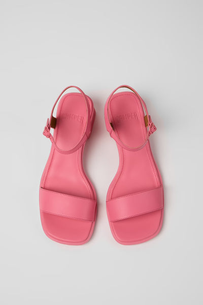 Camper -  Heeled Sandal in Pink Leather