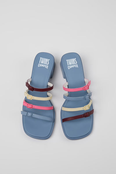 Camper -  Twins Collection - Strappy Heeled Sandal in Multi Colour