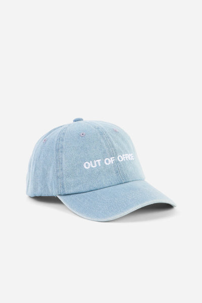 Intentionally Blank - OUT OF OFFICE Ball Cap in Light Denim