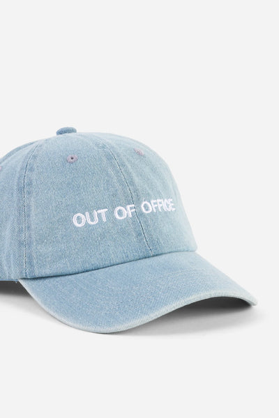 Intentionally Blank - OUT OF OFFICE Ball Cap in Light Denim