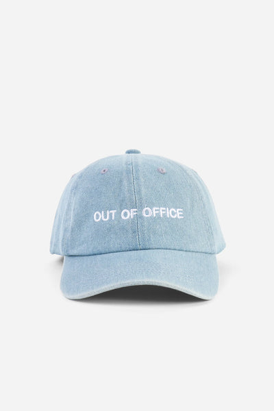 Intentionally Blank - OUT OF OFFICE Ball Cap in Light Denim