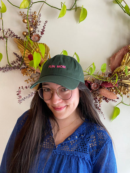 Intentionally Blank - FUN MOM Ball Cap in Forest