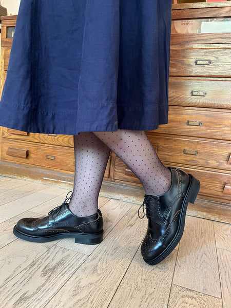 Vagabond Shoemakers - Oxford Brogue in Black Leather with Contrast Edging