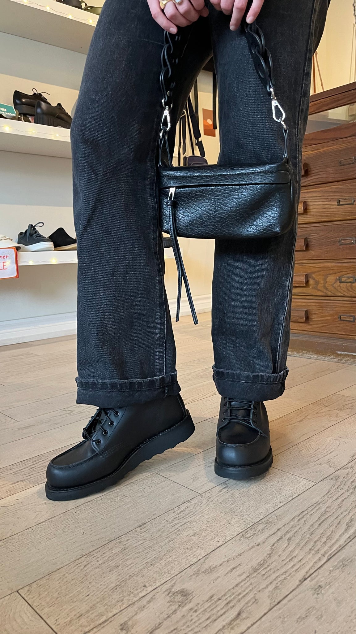 Red Wing - Moc Toe Leather Boot in Blackout