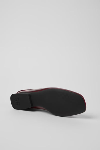 Camper - Ballerina Flat in Dark Cherry Leather