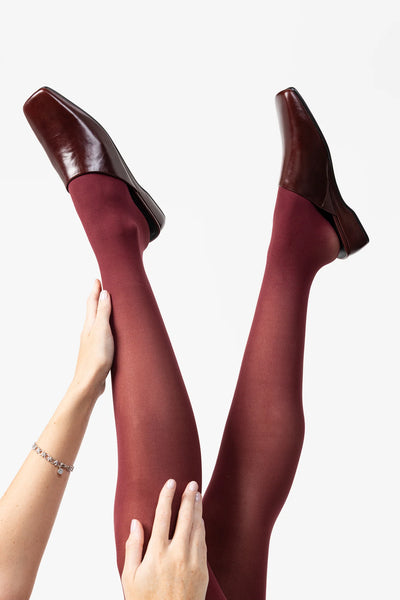Intentionally Blank - Low Heeled Wedge Mule in Cocoa Leather