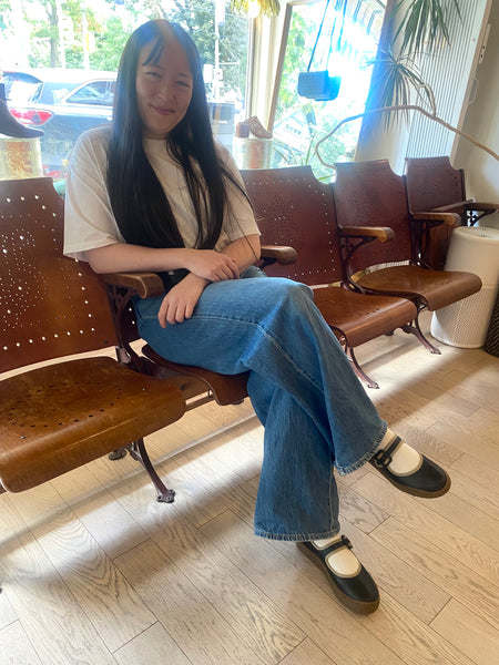 Camper - Mary Janes with Gum Sole in Black Leather