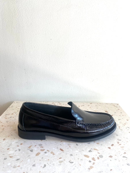 Bos & Co - Black Patent Soft Leather Loafers