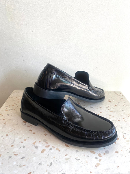 Bos & Co - Black Patent Soft Leather Loafers