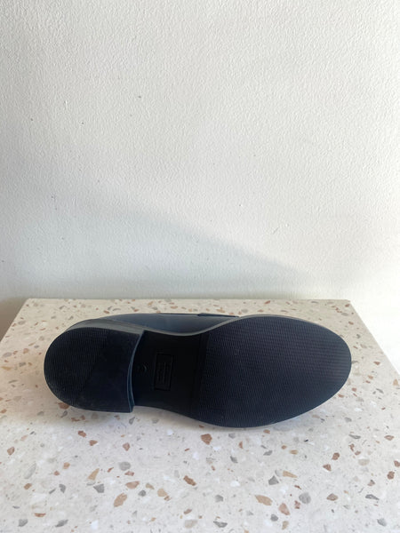 Ateliers - Dark Navy Leather Loafers
