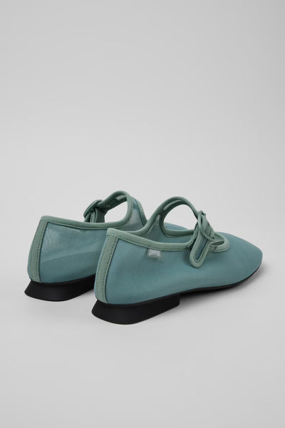 Camper - Mary Janes in Mint Green Mesh