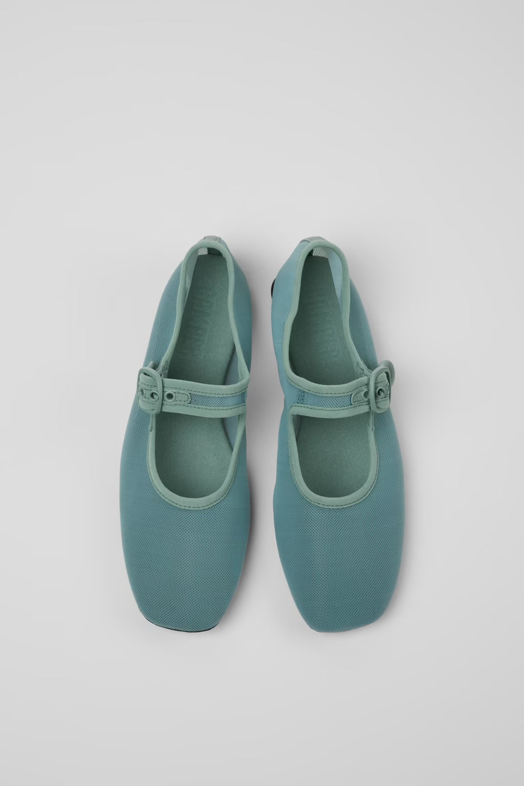 Camper - Mary Janes in Mint Green Mesh