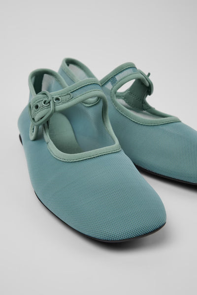 Camper - Mary Janes in Mint Green Mesh