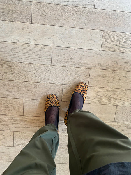 Woden - Pony Hair Leopard Print Block Heels