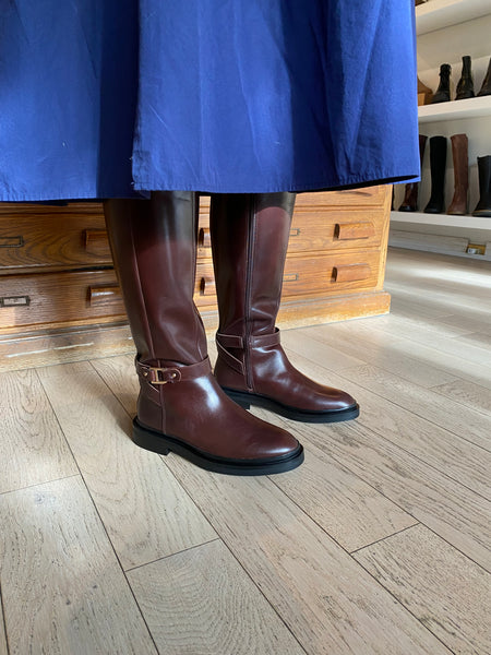 Clarks - Equestrian Boot in Brown Leather