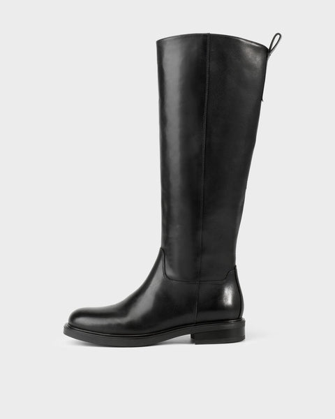Vagabond Shoemakers - Tall Riding Boot in Black Leather