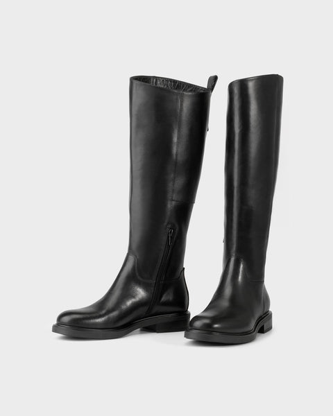 Vagabond Shoemakers - Tall Riding Boot in Black Leather