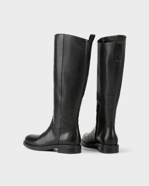 Vagabond Shoemakers - Tall Riding Boot in Black Leather