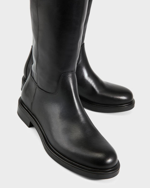 Vagabond Shoemakers - Tall Riding Boot in Black Leather