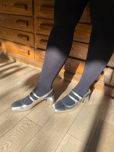 Ateliers - Heeled Mary Jane in Silver
