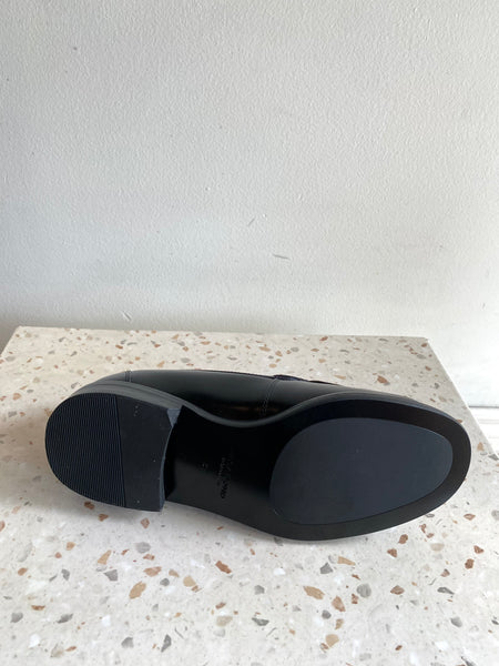 Vagabond Shoemakers -  Moc Toe Loafer in Polished Black Leather