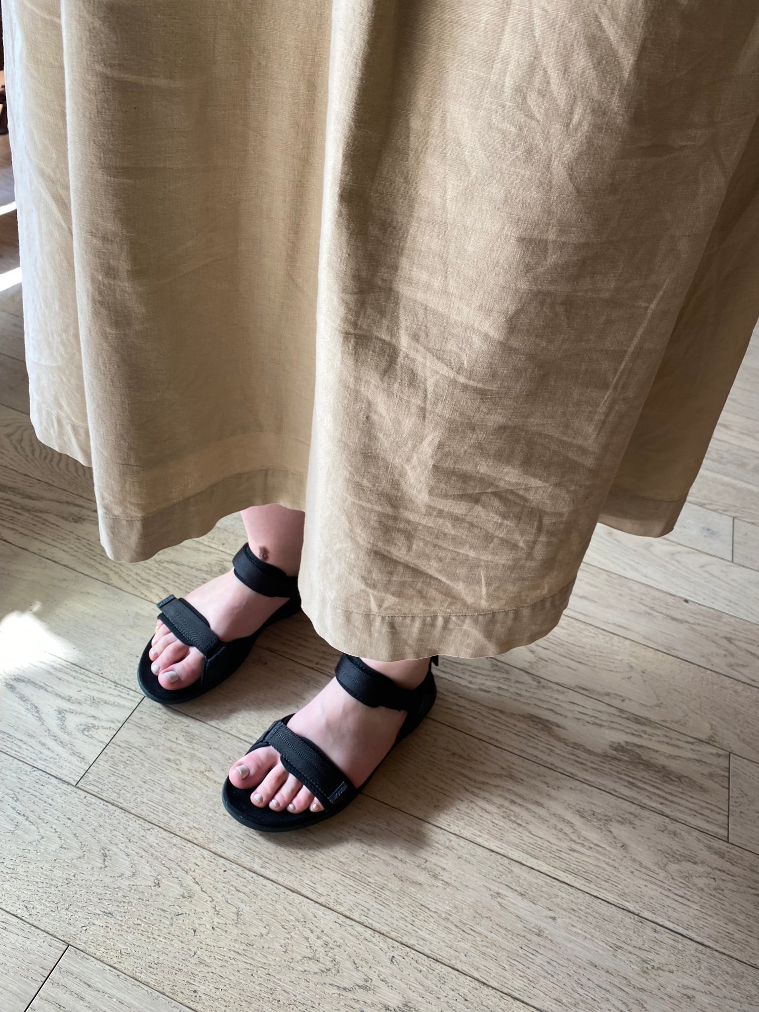 Woden - Line Lite Sandal in Black