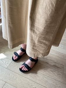 Woden - Line Lite Sandal in Black