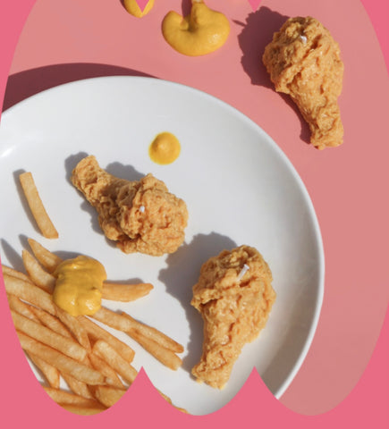 Mmann Candles - Fried Chicken Drumsticks Candles (Set of 3)