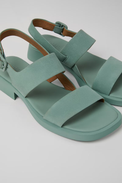 Camper - Slingback Sandal in Mint Green Nubuck