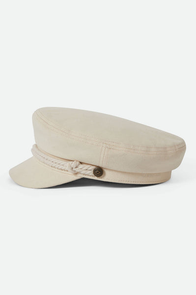 Brixton - Fiddler Cap in Egret White