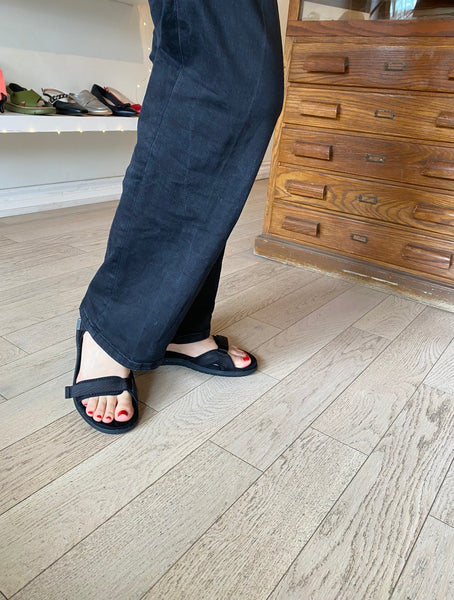 Woden - Line Lite Sandal in Black