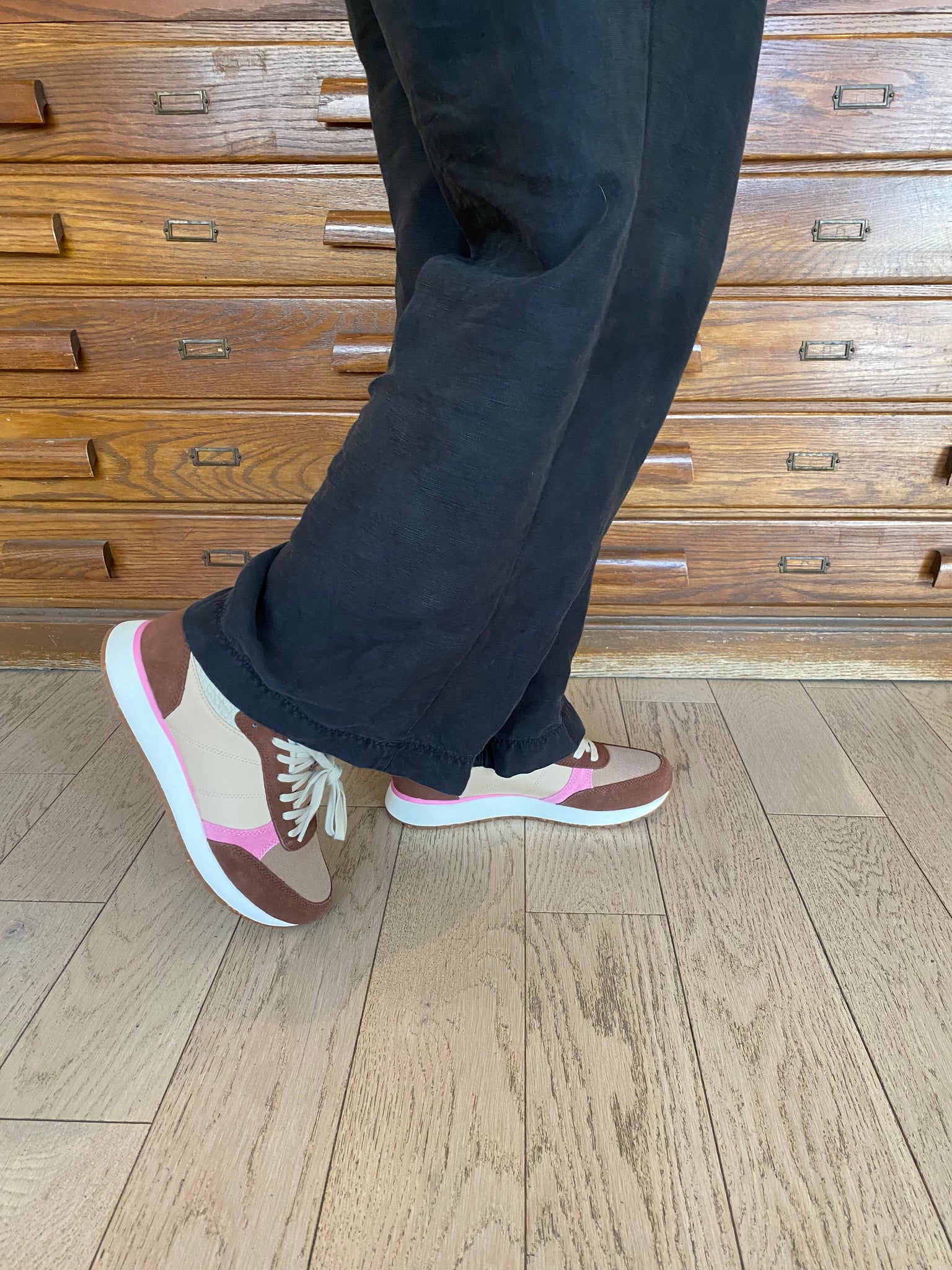Woden - Sneaker in Sepia Multi