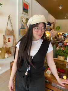 Brixton - Fiddler Cap in Egret White