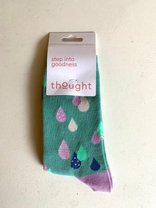 Thought - Organic Cotton Raindrop Socks