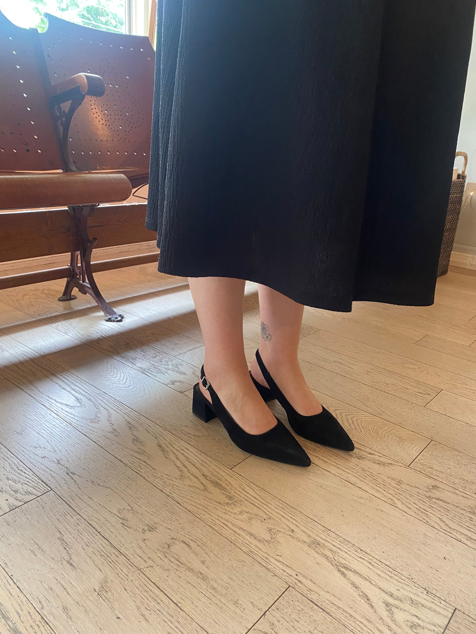 Vagabond Shoemakers - Slingback Heel in Black Suede
