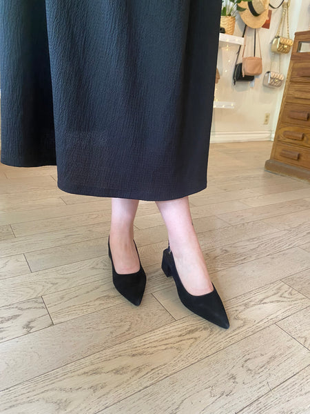 Vagabond Shoemakers - Slingback Heel in Black Suede
