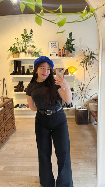 Brixton - Wool Beret in Cobalt Blue