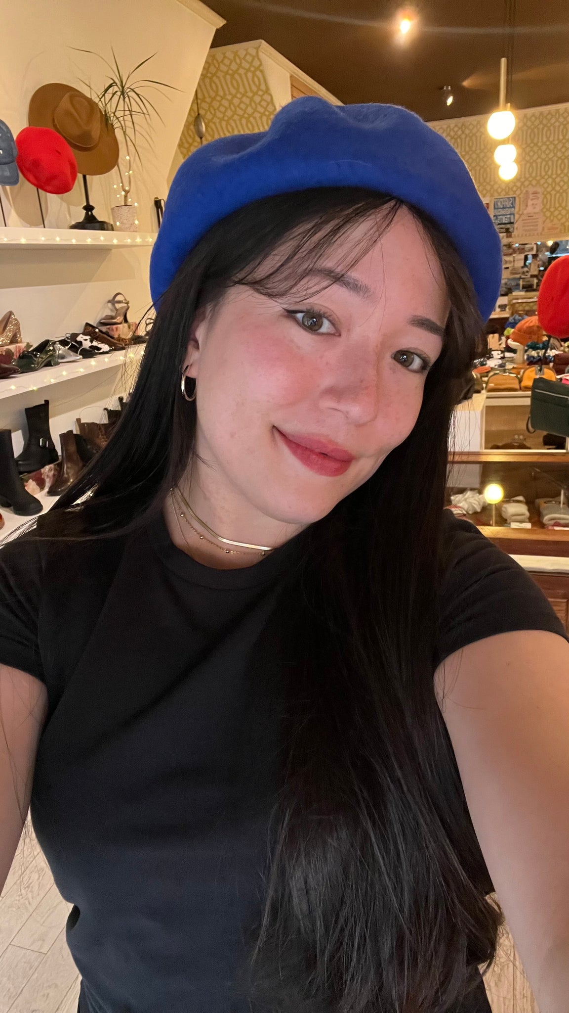 Brixton - Wool Beret in Cobalt Blue