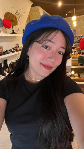 Brixton - Wool Beret in Cobalt Blue