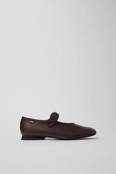 Camper - Mary Janes in Burgundy Leather