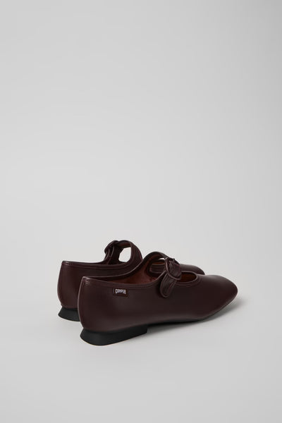 Camper - Mary Janes in Burgundy Leather