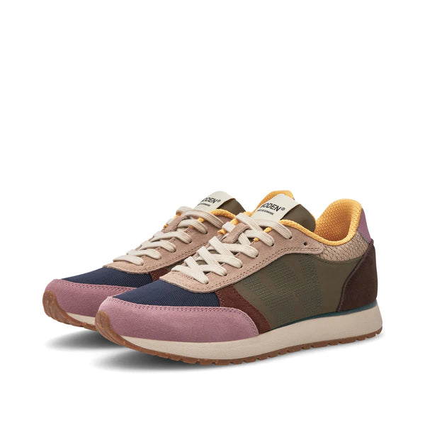 Woden - Sneaker in Dark Algae