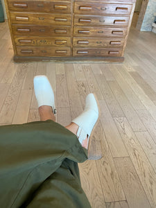 Intentionally Blank - Slingback Clog in Cream Leather