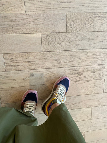 Woden - Sneaker in Dark Algae